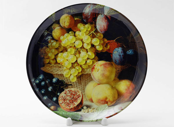 Decorative plate Bloemers Arnold Still life with grapes 5