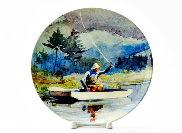 Decorative plate Winslow Homer Quiet pond on a sunny day