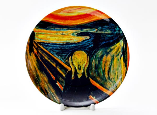 Decorative plate Edvard Munch scream