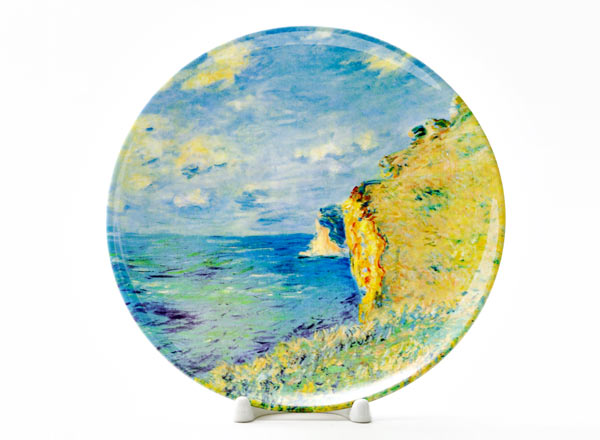 Decorative plate Oscar Claude Monet Rock in Fecamp