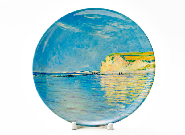 Decorative plate Oscar Claude Monet Low tide at Pourville