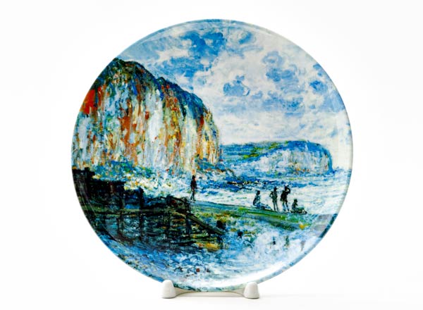 Decorative plate Oscar Claude Monet Rocks at Le Petit Dale