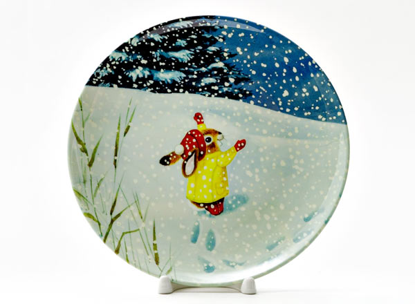 Decorative plate  Snowfall