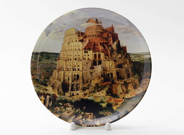 Декоративная тарелка Брейгель Питер Старший Вавилонская башня