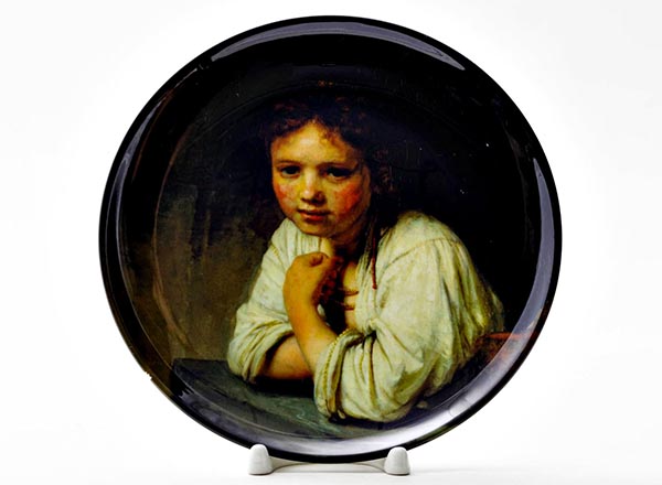 Декоративная тарелка Рембрандт Харменс ван Рейн Девушка в окне