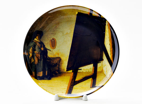 Decorative plate Rembrandt Harmensz van Rijn Artist in the workshop