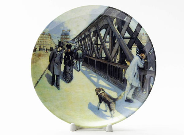 Decorative plate Caillebotte Gustave Europe Bridge