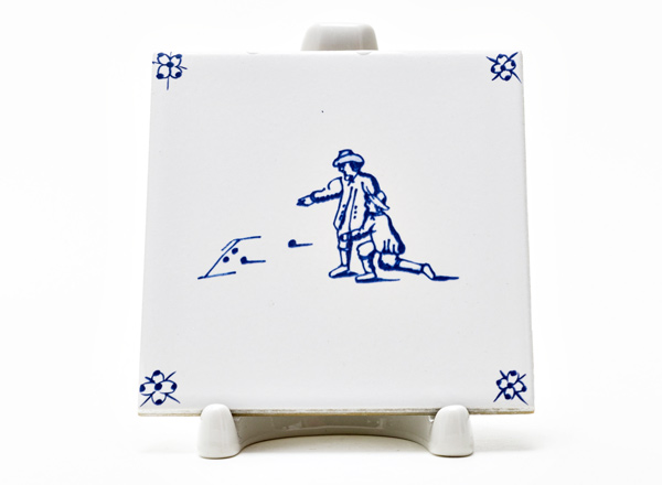 Tile Dutch Childrens games. Game of stones 