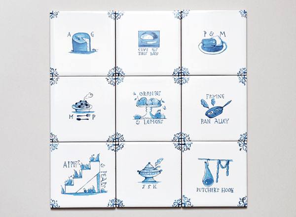 Set of tiles Dutch. Dutch motives #3 