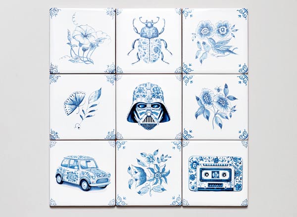 Set of tiles Dutch. Dutch motives #4 