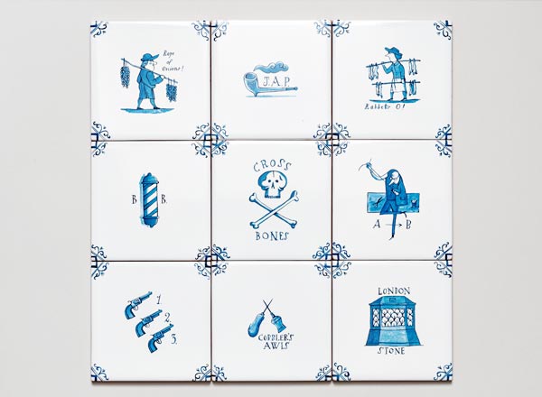 Set of tiles Dutch. Dutch motives #9 