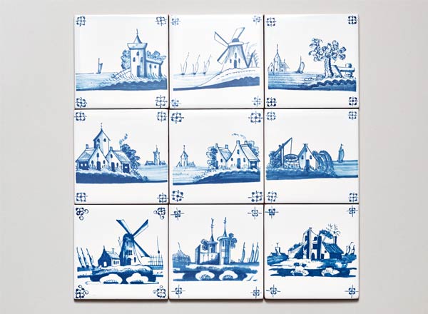 Set of tiles Dutch. Dutch motives #11 