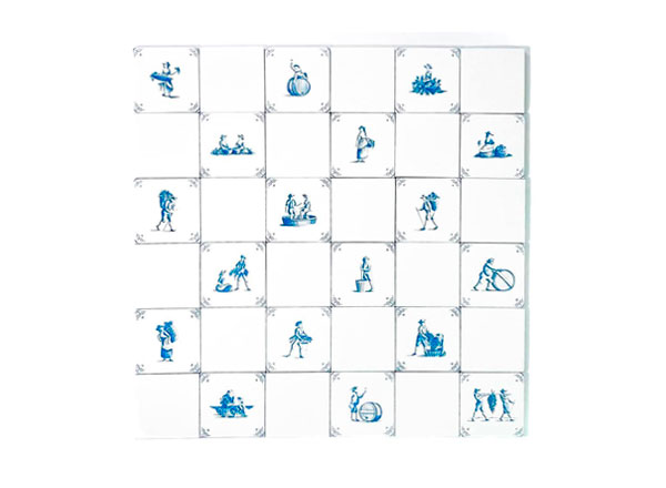 Set of tiles Dutch. Winemakers 