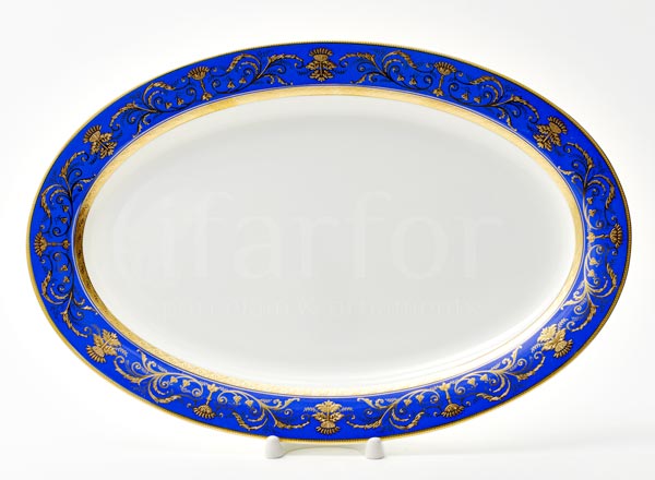 Dish/ platter oval Lapis lazuli Imperial