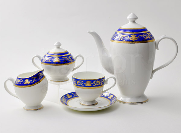 Tea Set Lapis lazuli 6/15 Imperial