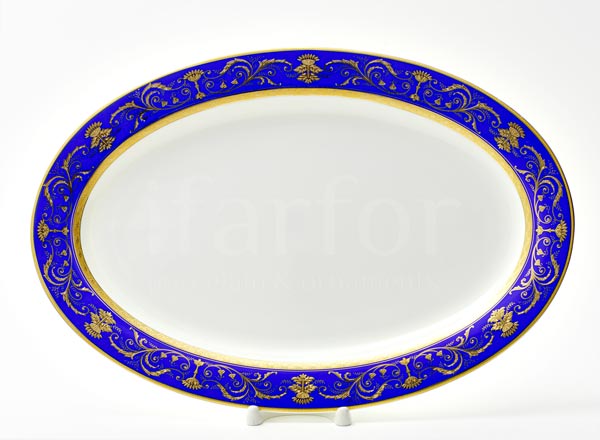 Dish/ platter oval Cobalt Imperial