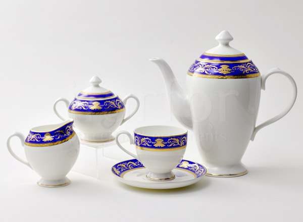 Tea Set Cobalt 6/15 Imperial