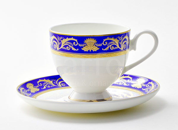 Cup and saucer tea Cobalt Imperial