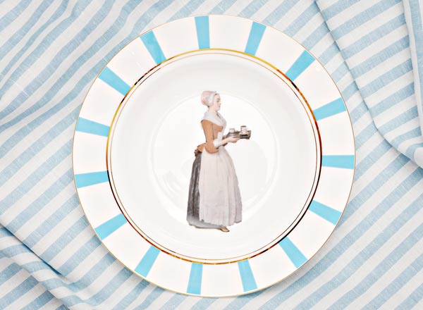 Тарелка глубокая Шоколадница лазурный 3