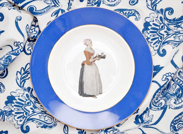 Тарелка глубокая Шоколадница фиолетовый 4