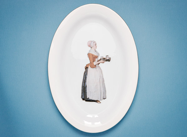 Блюдо овальное Золотая лента STOPPARD Стандарт