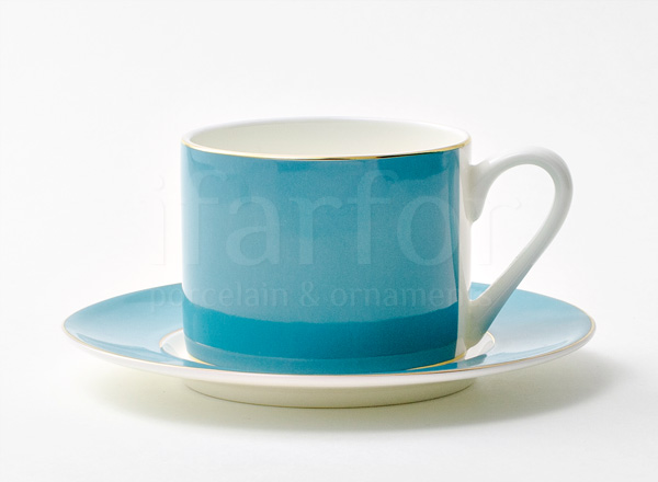 Cup and saucer tea Alice turquoise 4 Prima