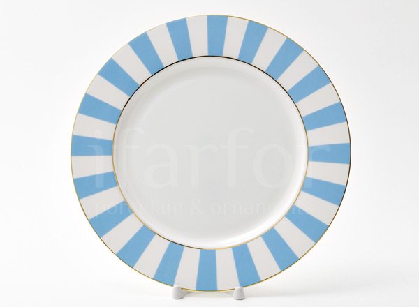 Plate shallow Alice azure 1