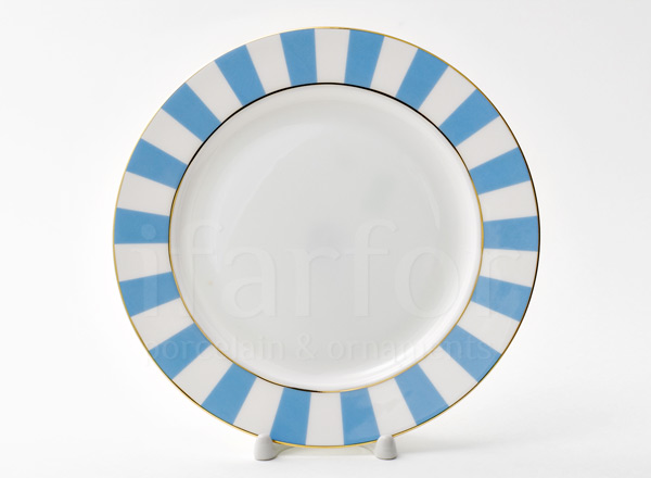 Plate shallow Alice azure 1