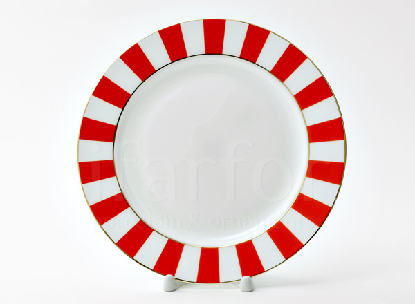 Plate shallow Alice red 1
