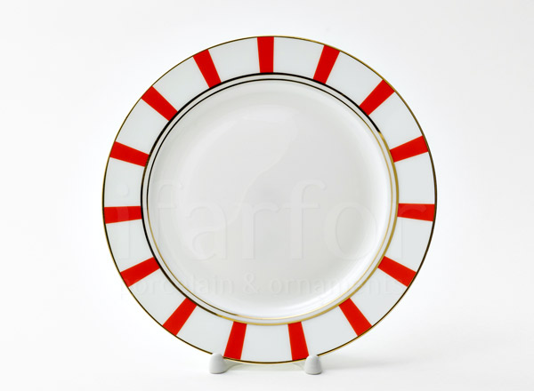 Plate shallow Alice red 4
