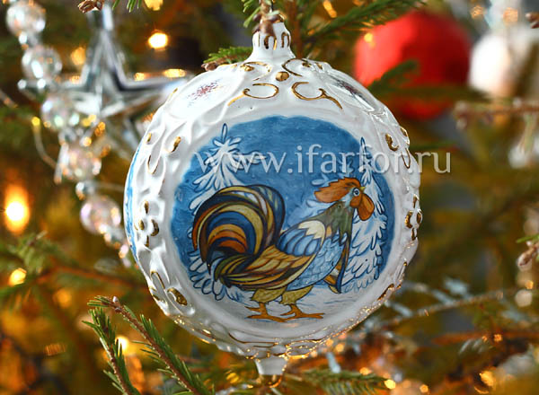 Christmas tree toy Middle Christmas ball Rooster