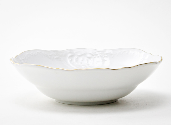 Salad bowl round Bernadotte White Pattern Bernadotte