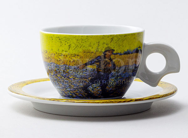 Cup and saucer tea Van Gogh. Sower DOVA