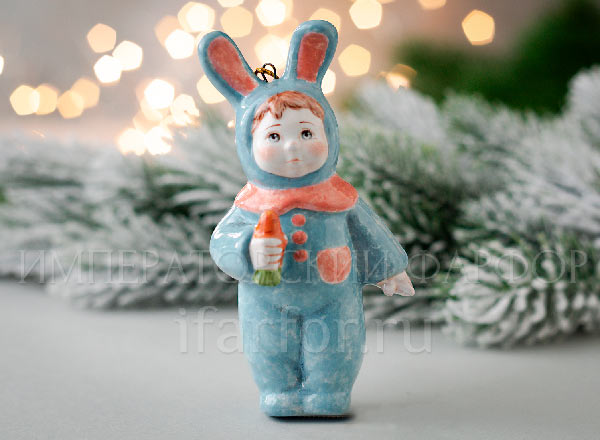 Christmas tree toy Baby bunny