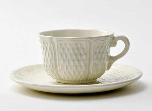 Чашка с блюдцем чайная PONT AUX CHOUX WHITE GIEN Прованс