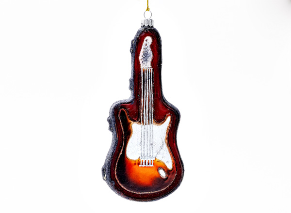 Christmas tree toy Musical instruments. Electric guitar