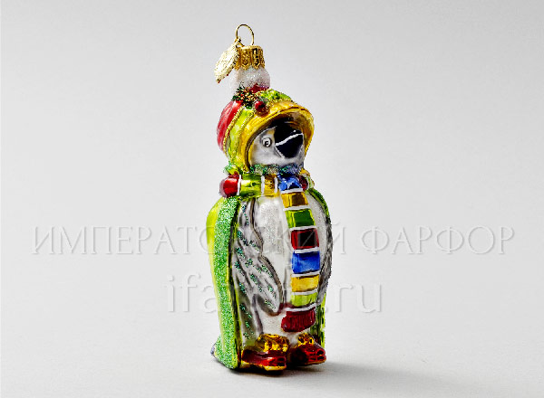 Christmas tree toy in a gift box 210х130мм Miss Penguin