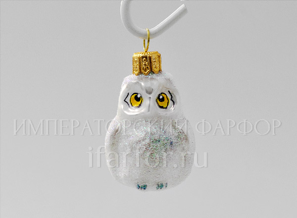 Christmas tree toy Owl Silver owl