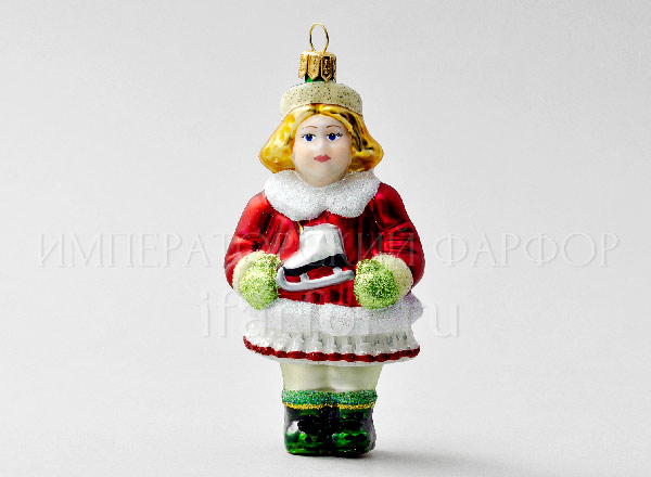 Christmas tree toy Gerda Girl with skates