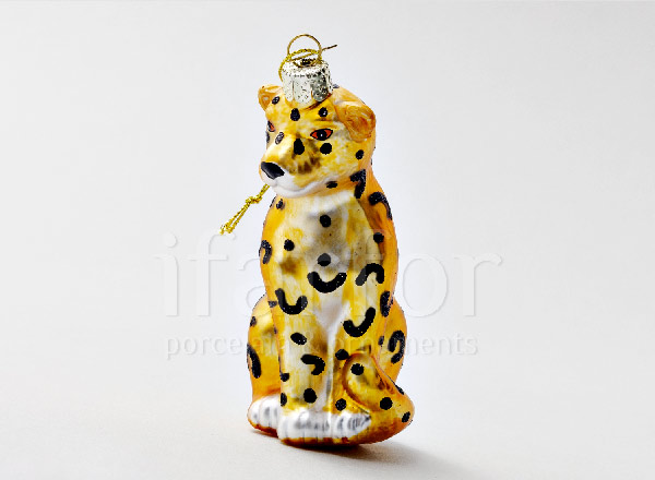 Christmas tree toy Leopard gold