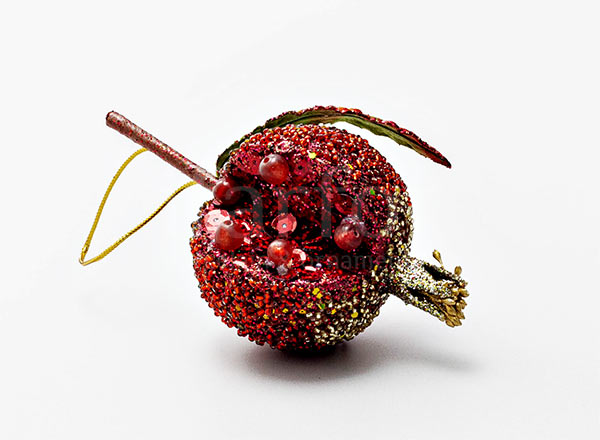 Christmas tree toy Red garnet bead