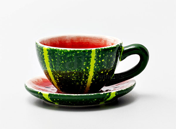 Cup and saucer tea Watermelon 