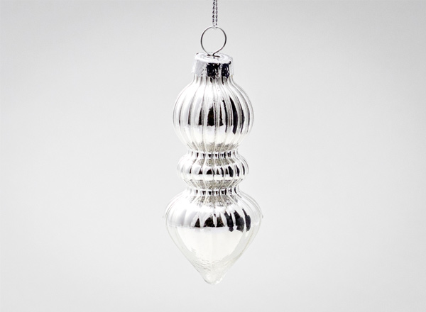 Christmas tree toy The spindle 3 Silver