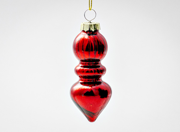 Christmas tree toy The spindle 4 Red