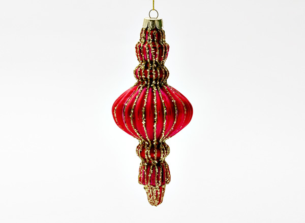 Christmas tree toy The spindle 1 Red matte