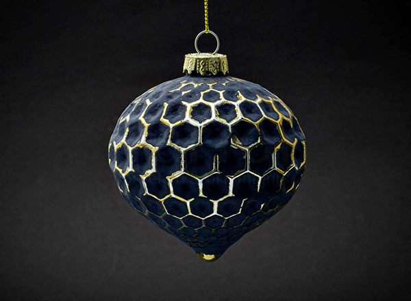 Christmas tree toy Drop Drop-honeycomb black