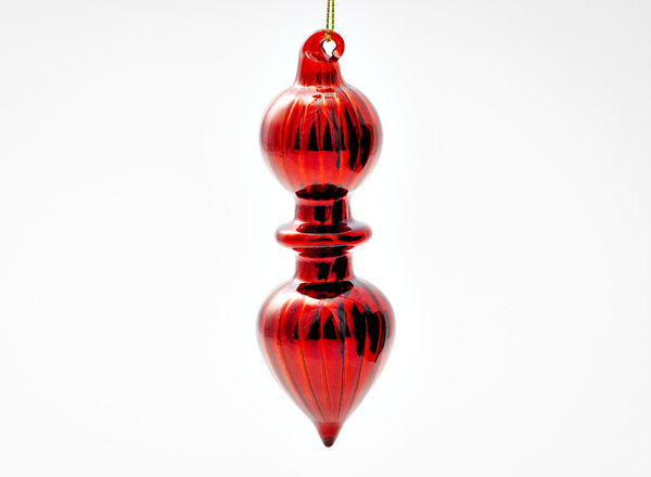 Christmas tree toy The spindle 3 Golden red