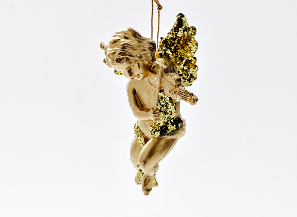 Christmas tree toy Angel with violin