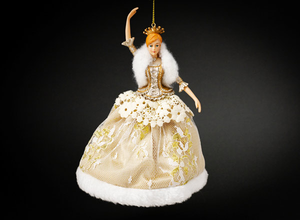 Елочная игрушка Царица в парчовом платье 1