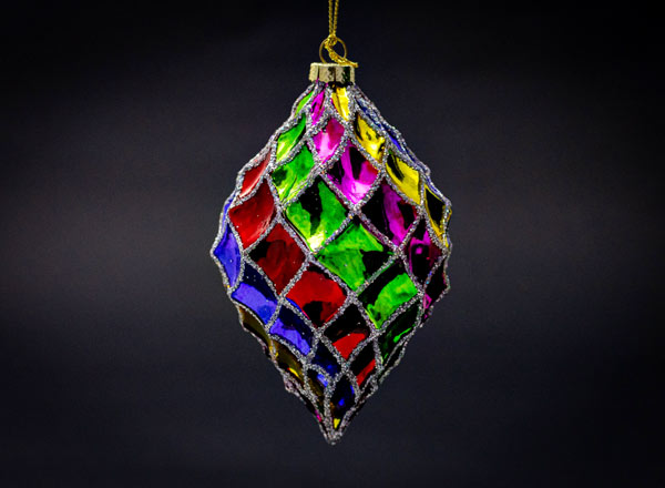 Christmas tree toy Cone Rainbow mesh